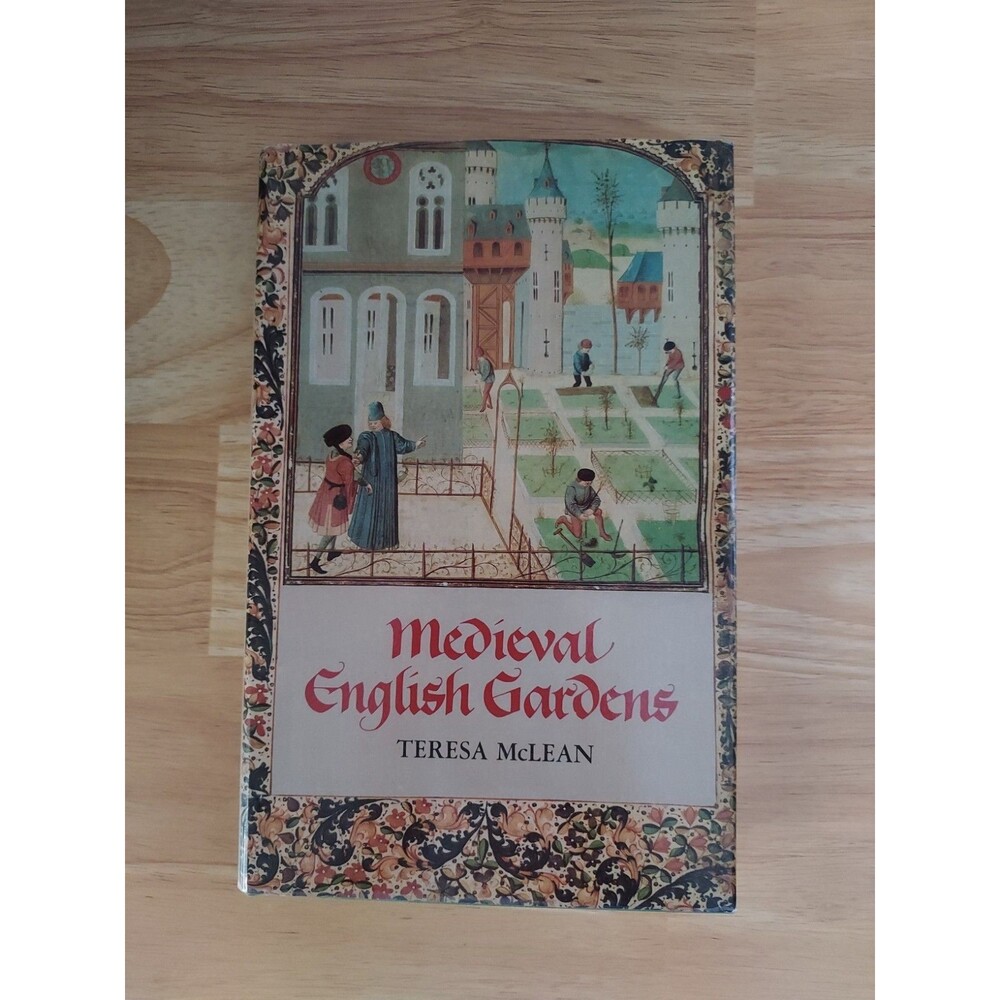 Medieval English Gardens by McLean, Teresa Hardcover Book Vintage 1981